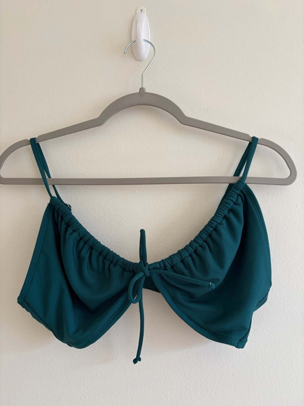 Bikini set Green Ribbed Bikini set - Strappy Tie Front